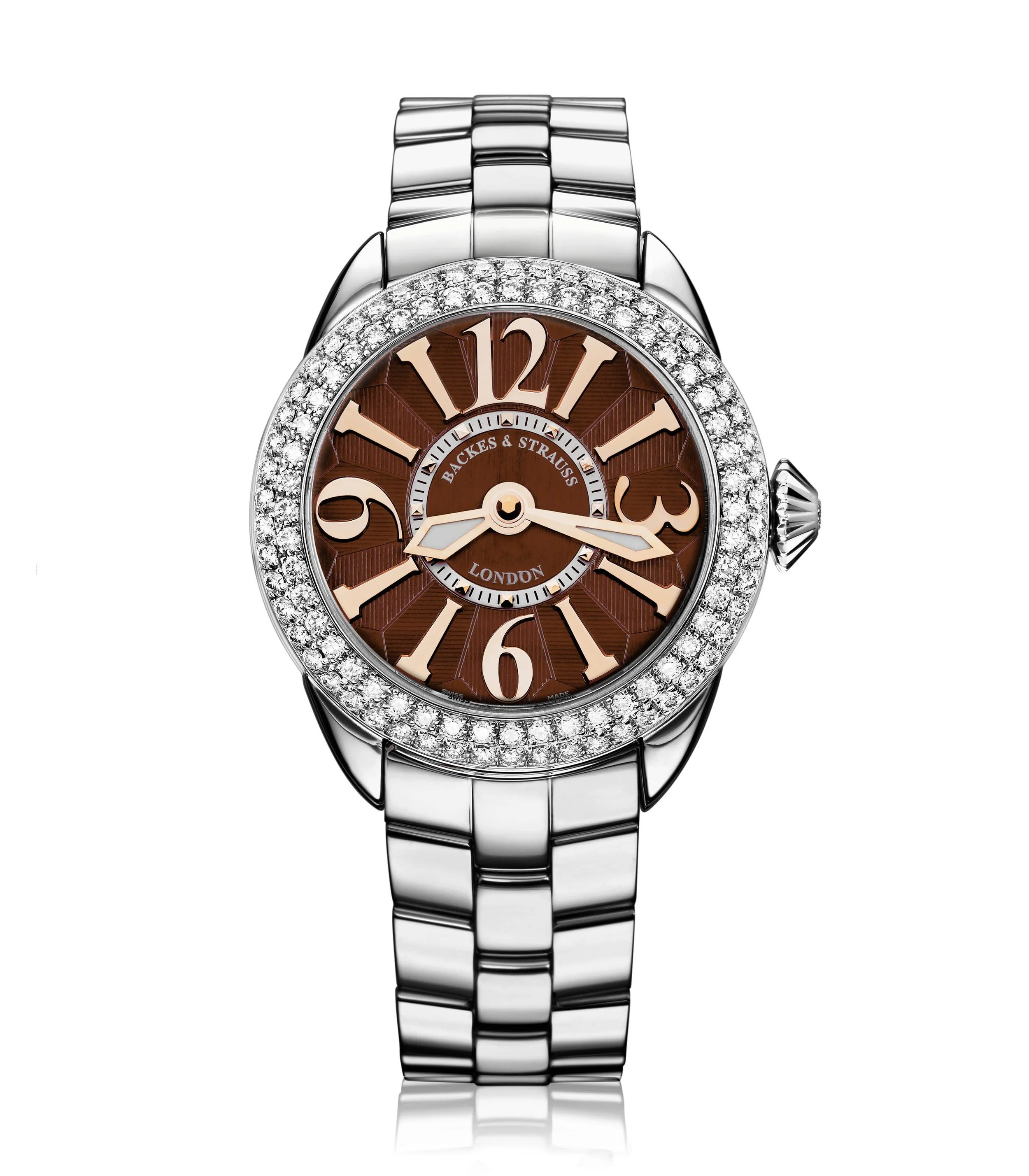 Piccadilly 33 Steel 33 mm Round Stainless Steel Bracelet Luxury